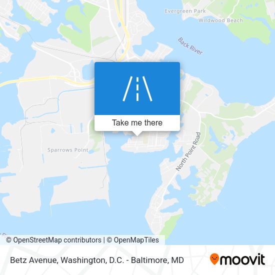 Betz Avenue map
