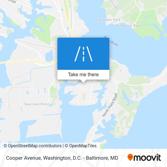 Cooper Avenue map