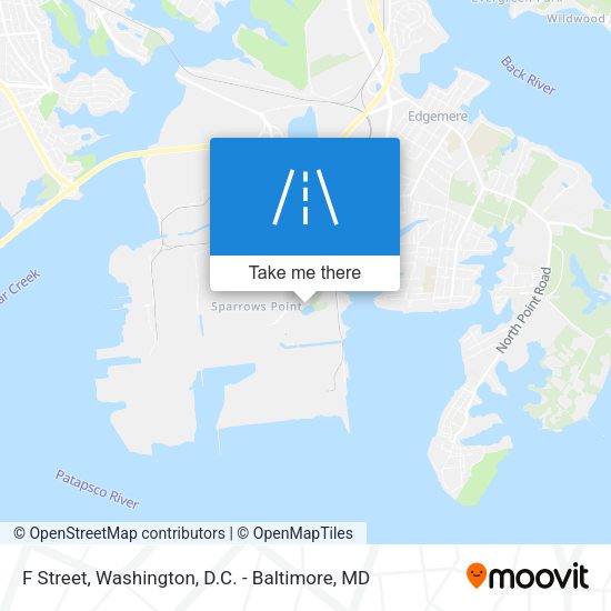 F Street map