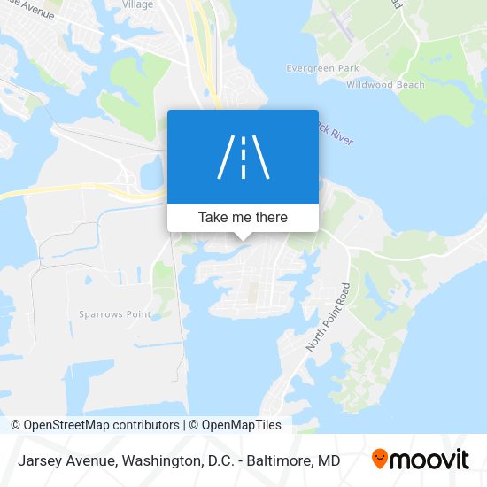 Mapa de Jarsey Avenue