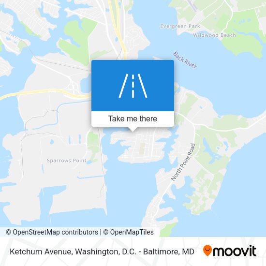 Ketchum Avenue map
