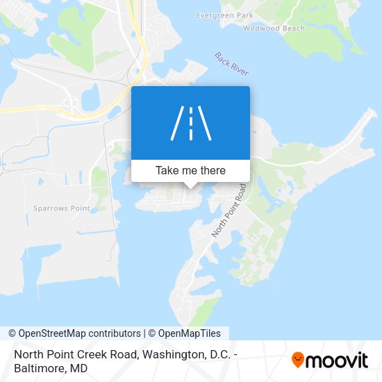Mapa de North Point Creek Road
