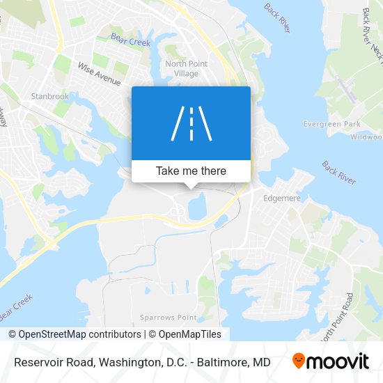 Mapa de Reservoir Road