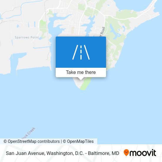 San Juan Avenue map