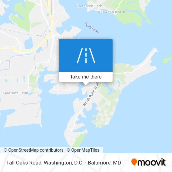 Tall Oaks Road map