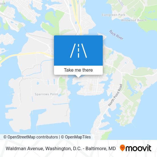 Waldman Avenue map
