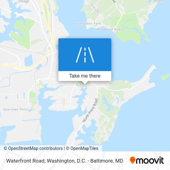 Waterfront Road map
