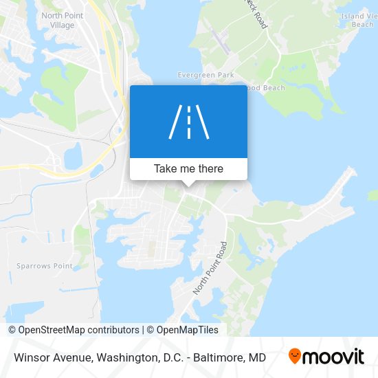 Winsor Avenue map