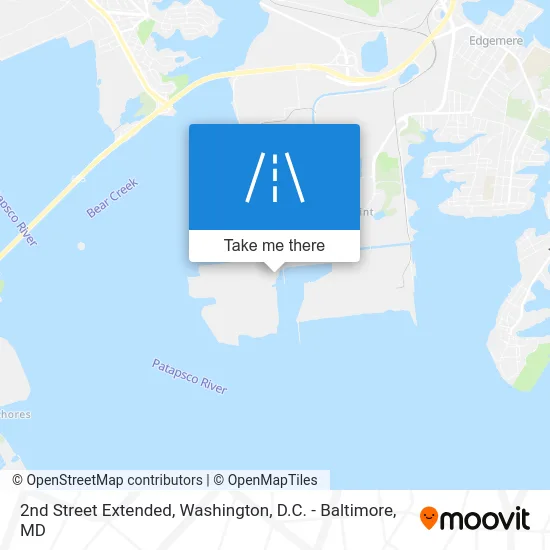 2nd Street Extended map