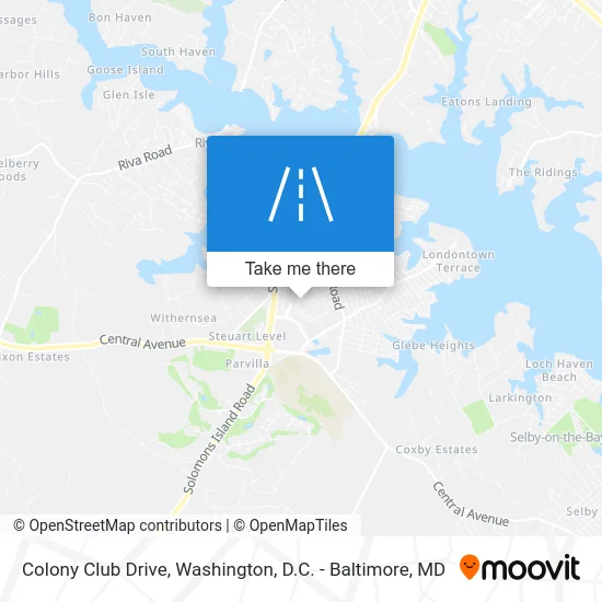 Colony Club Drive map