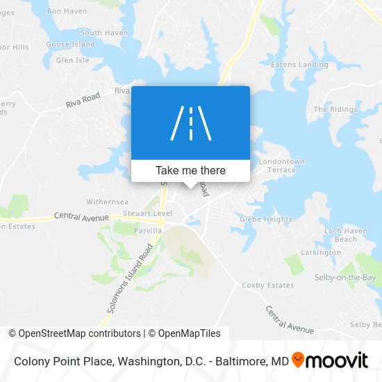 Colony Point Place map