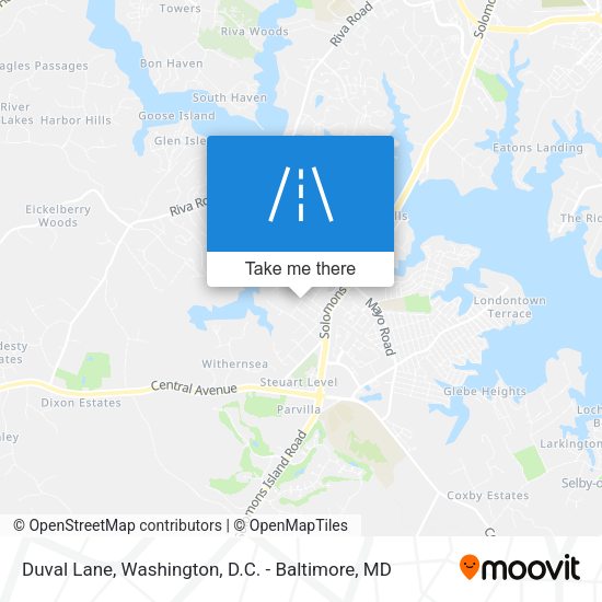 Duval Lane map