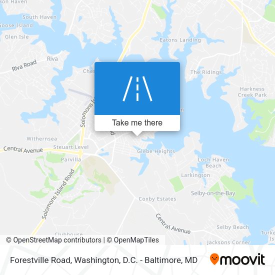 Forestville Road map