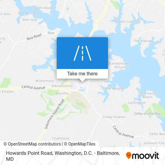 Howards Point Road map