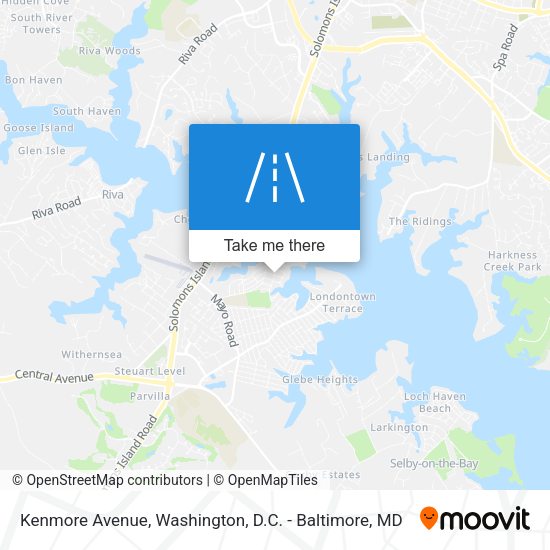 Kenmore Avenue map
