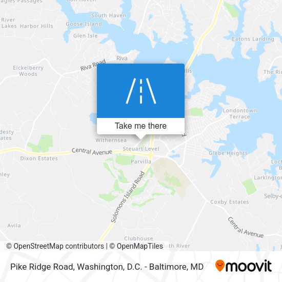 Pike Ridge Road map