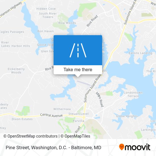 Pine Street map