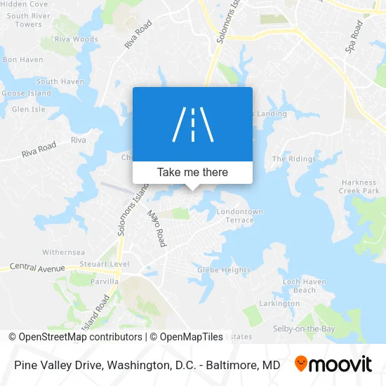 Pine Valley Drive map