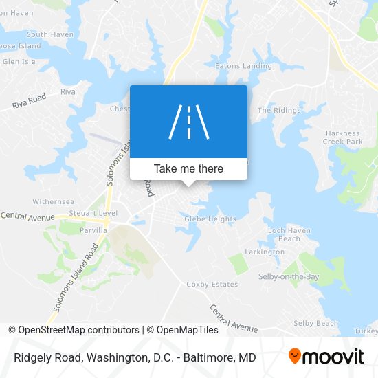 Ridgely Road map