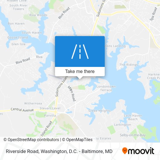 Riverside Road map