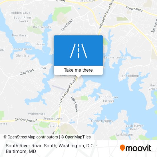 South River Road South map