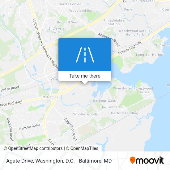 Agate Drive map