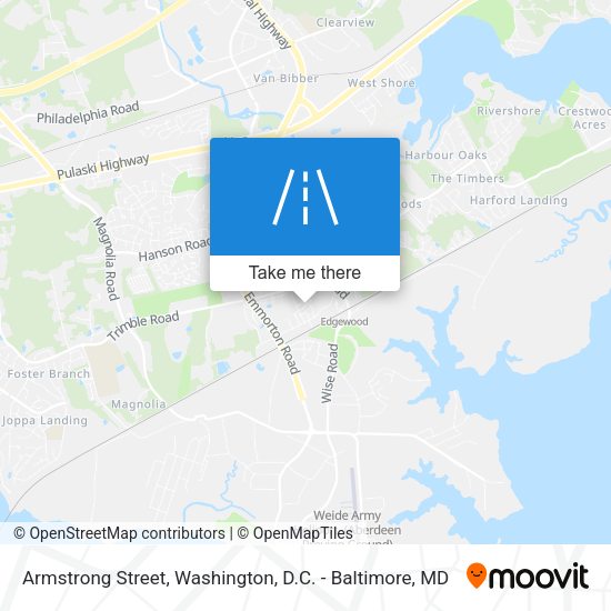 Armstrong Street map