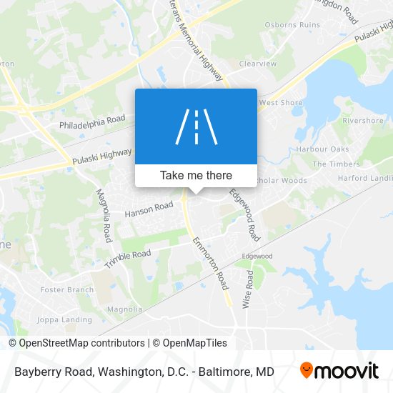 Bayberry Road map