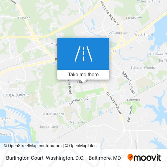 Burlington Court map