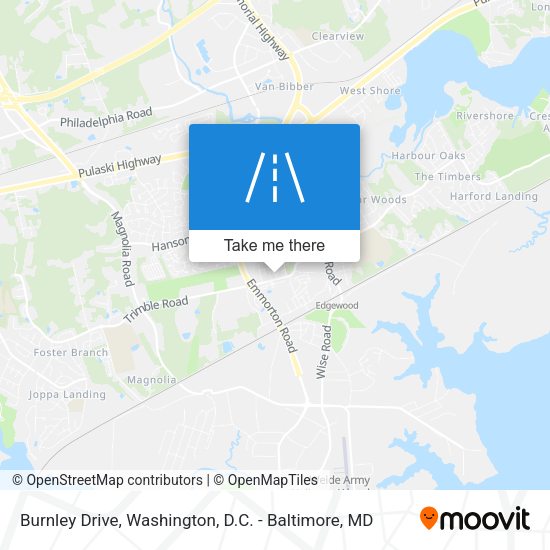 Burnley Drive map