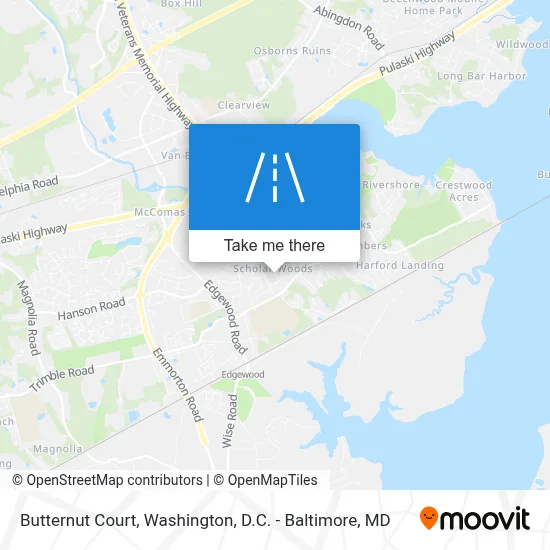 Butternut Court map