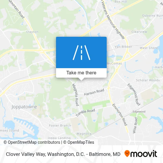 Clover Valley Way map
