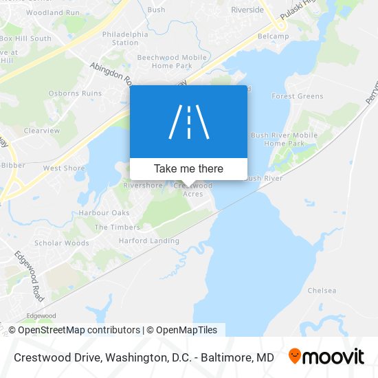 Mapa de Crestwood Drive