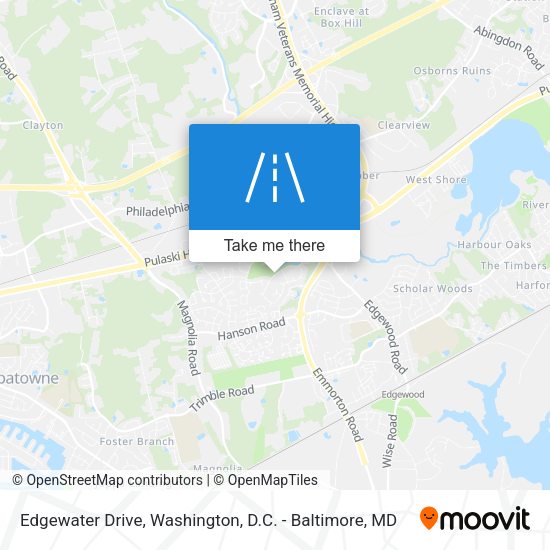 Edgewater Drive map