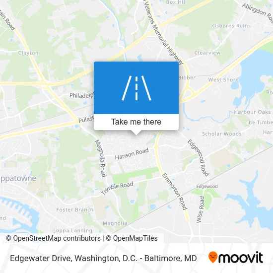 Edgewater Drive map