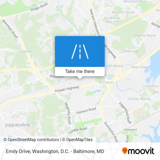 Mapa de Emily Drive