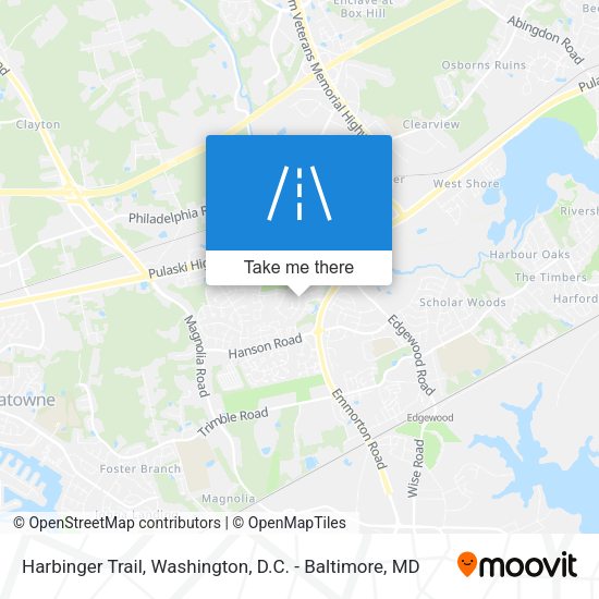 Harbinger Trail map