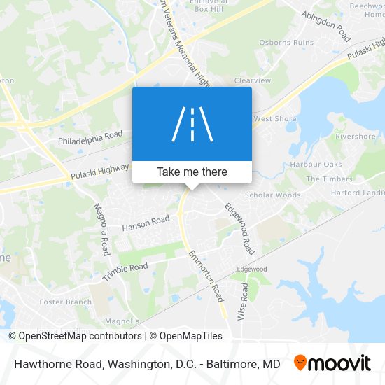 Hawthorne Road map