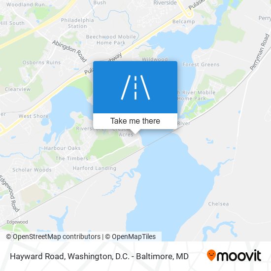 Hayward Road map