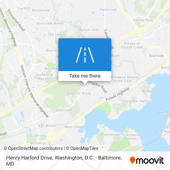 Mapa de Henry Harford Drive