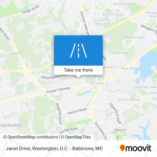 Mapa de Janet Drive