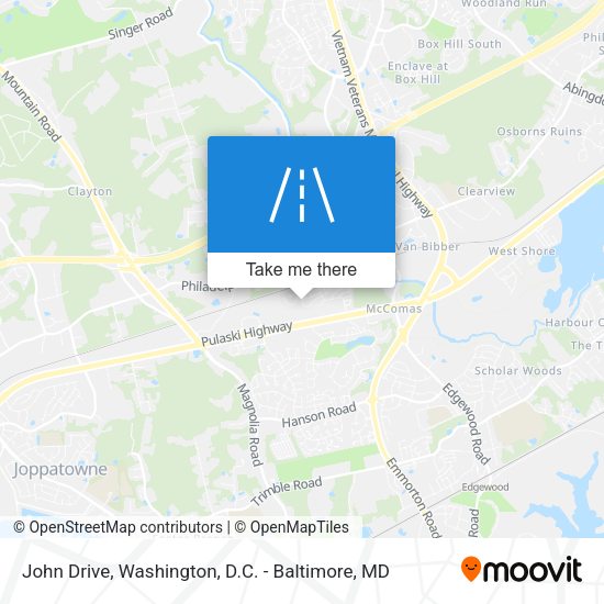 John Drive map
