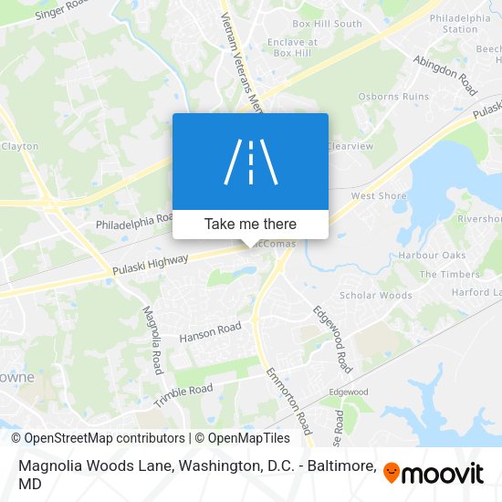 Mapa de Magnolia Woods Lane
