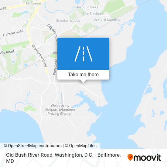 Old Bush River Road map