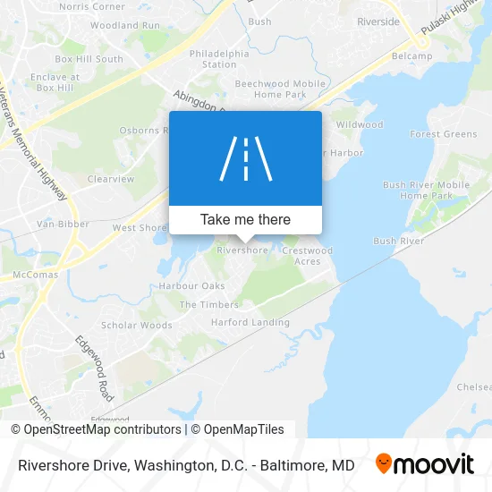 Rivershore Drive map