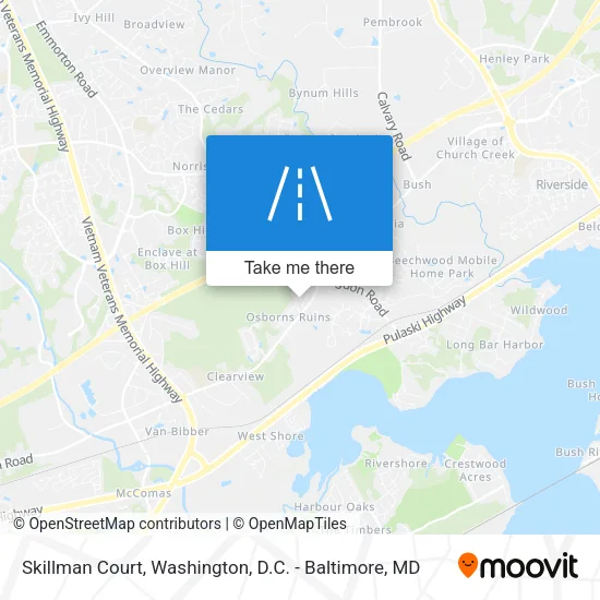 Skillman Court map