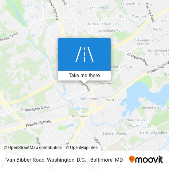 Mapa de Van Bibber Road