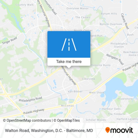 Walton Road map