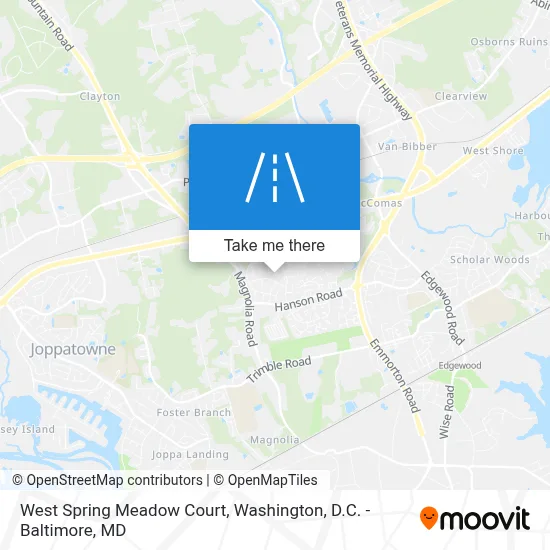 West Spring Meadow Court map