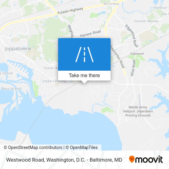 Westwood Road map